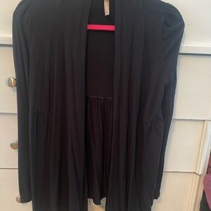 Thyme Maternity Classic Black Open Front Cardigan
